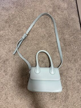 Light Blue Women's Top-Handle Crossbody Bag